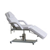 White Massage Table Bed Hydraulic Couch Beauty Salon Recliner Chair with Stool