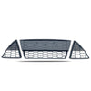 Zetec S Style Front Bumper Grille Honeycomb Gloss Black For Focus MK3 2012-2014