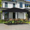 Pop Up Gazebo 3X3M Awning Canopy Party Tent Marquee 4 Sides Garden Outdoor Black