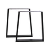 2x Industrial H71mm Steel Coffee Table Legs Trapezium Trapezoid Shape Bench Desk