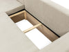 Corner Sofa Bed Corduroy Universal Corner Side KARL Storage Springs Cushions New
