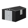 10X12FT Galvanised Metal Garden Shed Outdoor Tool Bike Storage House Lockable