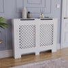 White Radiator Cover MDF Small Large Modern Wood Slat Grill Cabinet Furniture