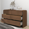 Walnut Brown Chest of Drawers - Meridian Walnut Range