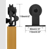 6.6FT/201cm Sliding Door Track Kit, CCJH Internal Barn Sliding Wood Doors Rail T