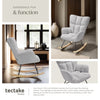 Relax Rocking Chair Armchair Nursery Nursing Seat Wooden Runners Thick Padding