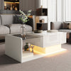 Coffee Table with Lift Up Top High-Gloss White With Drawer Living Room Furniture