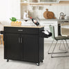 Kitchen Island Storage Trolley Rolling Cart Shelves Cupboard Cabinet Drawer Home