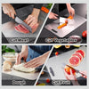 Titanium Chopping Board Set of 3, S316 Stainless Steel Boards for Kitchen..