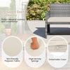 Outdoor Wicker Furniture with Loveseat & Table