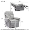 Recliner Chair Fabric Padded Seat Single Sofa Lounge Manual Reclining Armchair