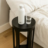 Wooden Round 23" Sofa Side End Table 2 Shelf Bedroom Night Stand Space Saving