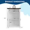 Bathroom Corner Storage Cabinet,Small Storage Unit with Drawer&Doors for Kitchen