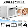 1100W Window Air Conditioner Refrigerated Cooling & Heating With Remote Control