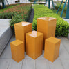 Square Metal Plinth Cylinder Dessert Pedestal Wedding Cake Flower Display Stand