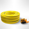 HoseFlo Premium Yellow Reinforced Garden Hose Pipe Range of Sizes 15 - 100 Metre