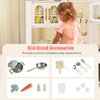 Corner Kitchen Playset Kids Pretend Play Kitchen-White