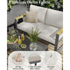 2PACK Aluminium Patio Garden Lounge Chairs with Cushion All‑Weather Armchair