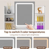 White Dressing Table Vanity Makeup Desk With 2 Drawers & LED Mirror & 4 Mrwtwdgc