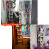 5-Layer 360° Rotating Bookshelf Bookcase Display Floor Standing Storage Rack New
