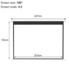 72~120inch Motorized Projector Screen Electric Projection Screen Remote Control