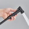 LED Exposed Bathroom Shower Mixer Twin Head Large Bar Set Square Valve Black Tap