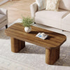120cm Rectangle Coffee Table Wood Center Low Cocktail Tea Table for Living Room