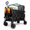 VonHaus Foldable Camping Trolley 200L Festival Cart Wagon on Wheels