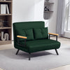 Click Clack 2 Seater Sofa Bed for Living Room, Guest Room, Green