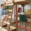 Loft Bed Wooden Ladder, Desk & Cargo Net Little Tikes Wood 4-in-1 Study Fort 5ft