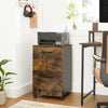 VASAGLE File Cabinet 2 Drawers Rolling Office Filing Cabinet + Wheels OFC040B01