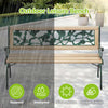 Garden Bench Outdoor Wooden 3 Seater Rose Lattice Cast Iron Legs Patio Park Seat