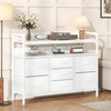 Chest of Drawers Bedroom, Fabric Dresser with 7 Drawers, Storage Dresser with 2