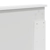 Bed Frame with Headboard White 150 x 200 cm Solid Pine Wood