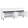 Sideboard 160cm Wooden Storage Cabinet with 4 Drawers & 4 Doors, Modern White