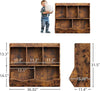 Kids Toy Storage Organizer Children Bookshelf w/ Storage Cubbies Shelf Toddler