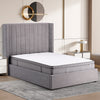 Madison Fabric Ottoman Storage Double Bed In Grey