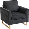 Sofa with with Metal Legs and Spring