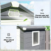 Garden Shed Foundation Kit Tools Bin Equipments Outdoor Gear Storage Shelter