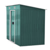 Garden Shed Storage Yard Store Door Metal Roof Building Tool Box Foundation Base
