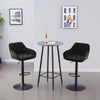 Set of 2/4 Bar Stools Velvet w/Armrest 8cm Thick Seat Swivel Bar Chair Breakfast