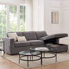 Dusk Soho Grey Chenille Right Hand Storage Chaise Sofa RRP £999