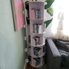 159cm Rotating Bookshelf 5-Tier Rack Display Floor Standing Bookcase Toy Storage
