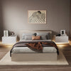 Wall Mounted Bedside Cabinet Table Floating Nightstand with Storage Drawer 2 Gnt