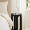 Wooden Round 23" Sofa Side End Table 2 Shelf Bedroom Night Stand Space Saving