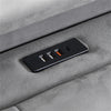 Upholstered Platform Bed 3ft Single Bed Frame with LED Storage Headboard Grey