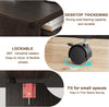 Folding Dining Table w/ Drop Leaf, Space Saving Kitchen Table w/ Storage Shelves