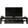 200cm TV Unit I Modern Cabinet TV Stand I Black High Gloss Doors I Free LED
