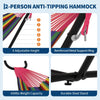 2-Person Outdoor Hammock w/ Stand,450 Lbs,Portable Hammock w/Carry Bag,11 Colors