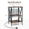 Record Player Stand Turntable Stand Vinyl Storage Cabinet Brown